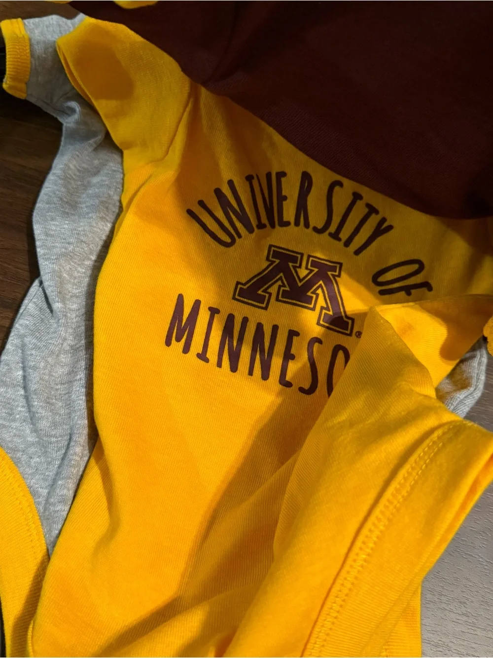 New university of Minnesota onesie set